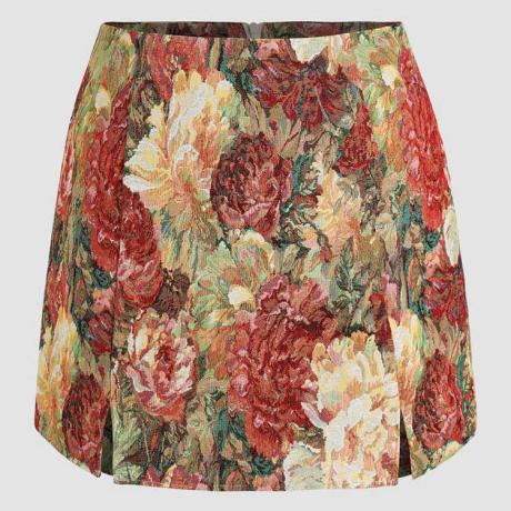 Curve & Plus Enchanted Garden Blommig mini kjol