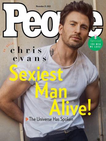 Chris Evans 'People' Cover 2022 Sexiest Man Alive