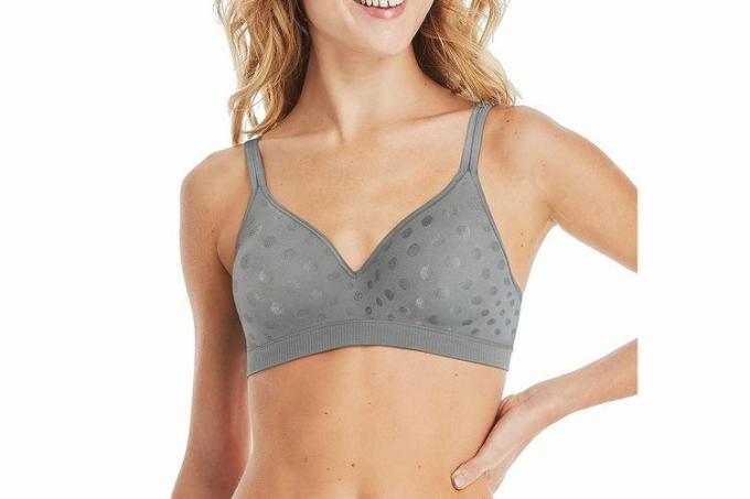 Bra Nirkabel Cakupan Sempurna Wanita Amazon Hanes dengan Busa, ComfortFlex Fit