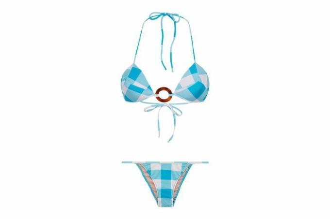 ADRIANA DEGREAS Vichy Structured Triangle Bikini med bøyle