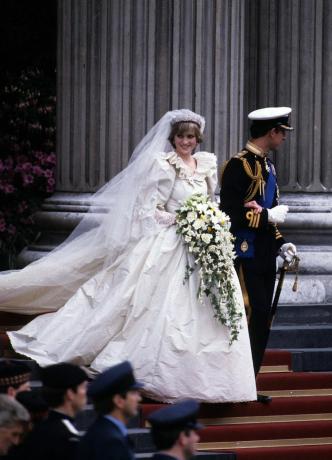 Il giorno delle nozze della principessa Diana e del principe Carlo