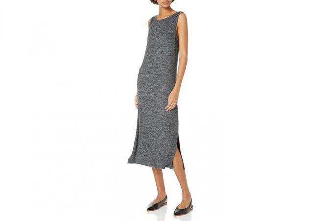 Amazon Essentials Kvinders hyggelig strik ærmeløs Bateau Neck Midi-kjole