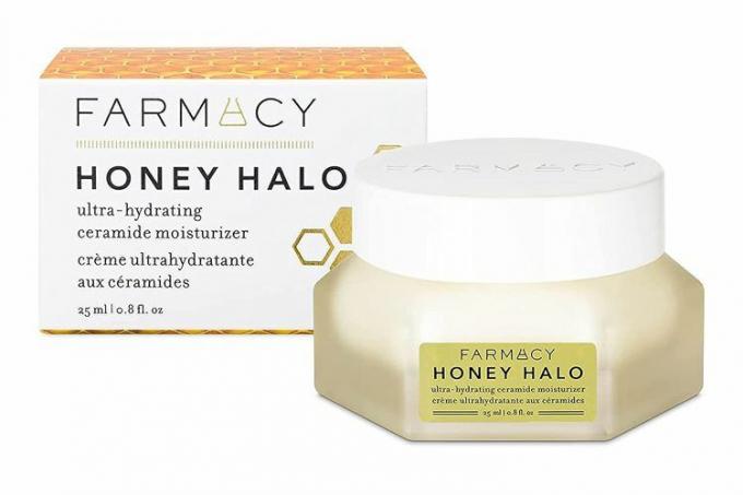 Amazon Farmacy Honey Halo Ceramide Face Moisturizer Cream – Hydratační pleťové mléko pro suchou pleť (0,8 unce)