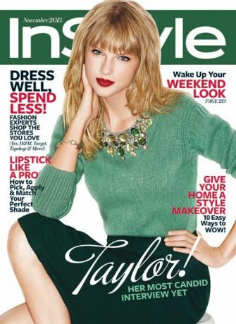 InStyle Covers - نوفمبر 2013 ، تايلور سويفت