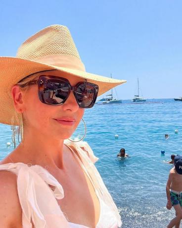 Sarah Michelle Gellar salopette soutien-gorge italien vacances Instagram
