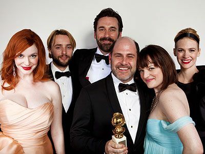 Ritratti dietro le quinte dei Golden Globes - Cast di Mad Men