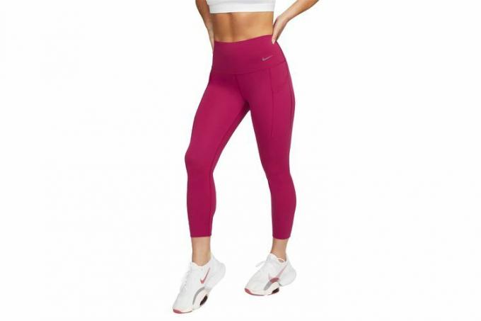 Nike Universa 78-leggings med hög midja med medelhögt stöd för kvinnor med fickor