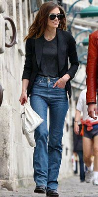 Keira Knightley, Made in Heaven London Limited, džíny, s vysokým pasem