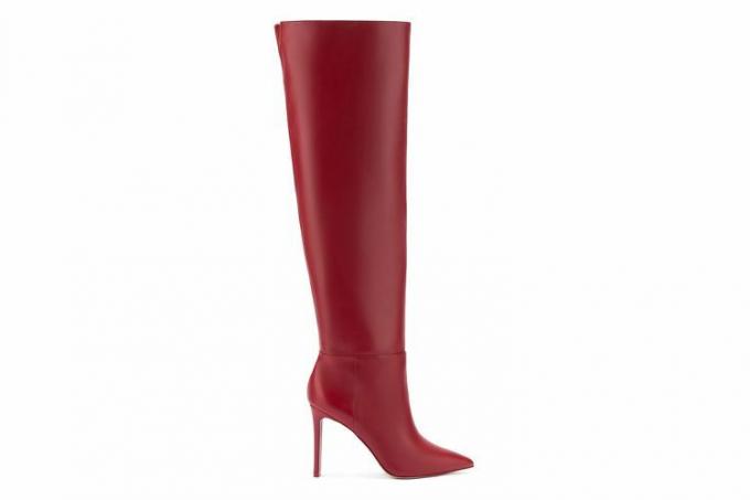 Larroudé x Jennifer Fisher Boot In Blood Red Leather