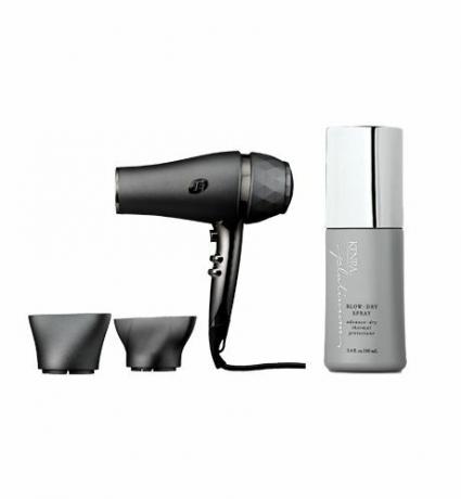 Kenra Professional Platinum Blow Drying Spray, $22; ulta.com. T3 PROi პროფესიონალური თმის საშრობი, $350; sephora.com.