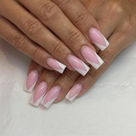 Cansado de regular sua manicure francesa? Experimente V Tips 