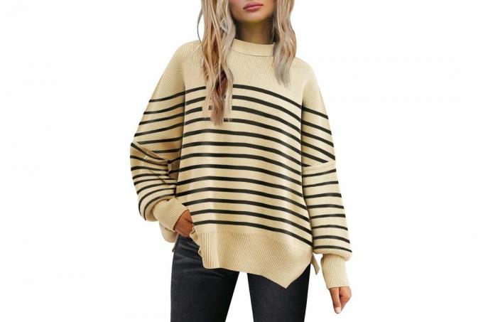 Sweater Lengan Panjang Crewneck Wanita Amazon Black Friday LILLUSORY