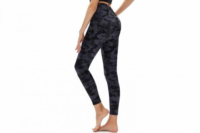 Leggings da donna con motivo a vita alta Amazon TNNZEET