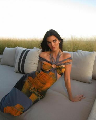 Kendall Jenner golden hour sundress instagram