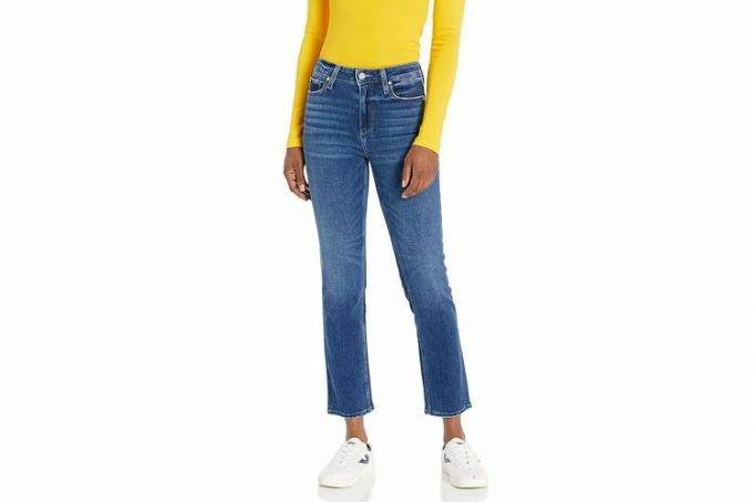 PAIGE Women's Cindy Transcend Vintage High Rise Cropped Straight Leg Jean