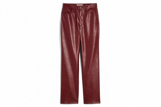Madewell Perfektní kalhoty z umělé kůže s vysokým pasem