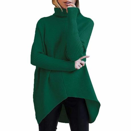 Sweater Kebesaran Turtleneck Wanita ANRABESS