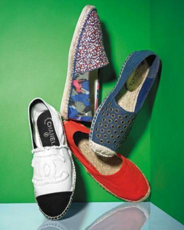 Jarní doplňky - Pružiny Nejroztomilejší boty -Ploché espadrilky - Chanel