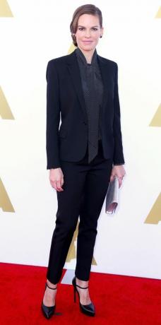 Hilary Swank i Saint Laurent