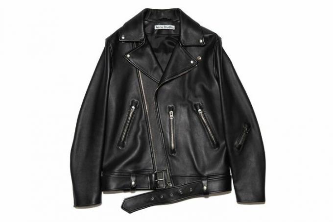 Acne Studios Deri Biker Ceket