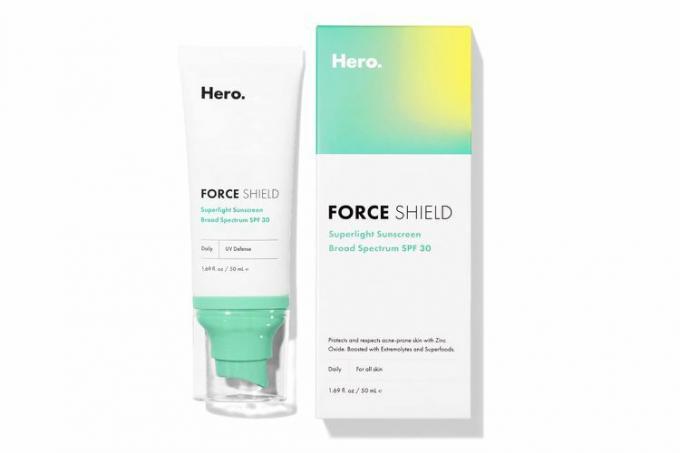 Hero Cosmetics Force Shield Superlight apsauginis kremas nuo saulės SPF 30