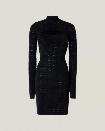 Černé krátké svetrové šaty od Genny.