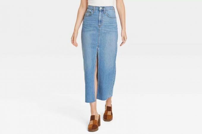 Target Damen-Jeans-Maxirock mit hohem Bund – Universal Threadâ¢ Medium Wash
