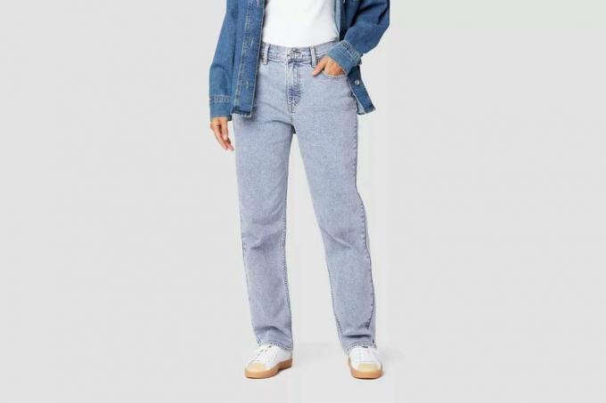Target DENIZEN fra Levi's Women's Mid-Rise 90'er løse lige jeans