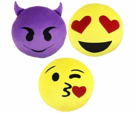Emoji Expressions 3dílná sada polštářů Emoji