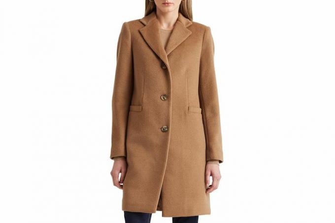 Nordstrom Lauren Ralph Lauren Reefer Wool Blend Coat