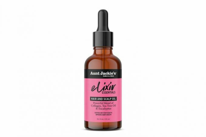 Amazon Aunt Jackie's Elixir Essentials matu un galvas ādas eļļa, kolagēns, tējas koka eļļa un eikalipts
