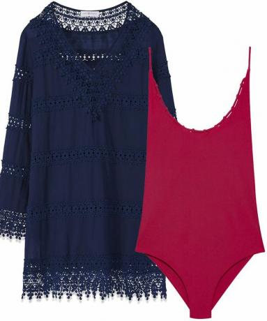 Gaun Renda Crochet + One-Piece Punchy