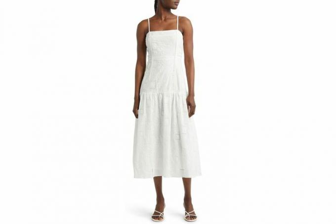 Nordstrom Adelyn Rae Patricia - Robe longue brodée à taille basse