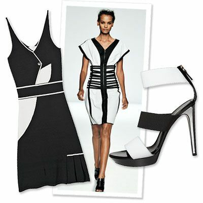 SUMMER STYLE A-Z, B est pour Black & White Panels, sandales Fendi, robe Abaete