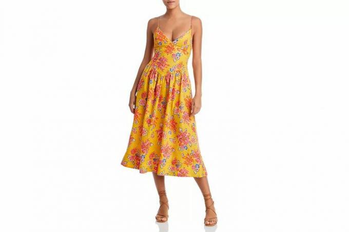 Bloomingdales Rhode Sophie Hihaton kukkakuvioinen midi-mekko