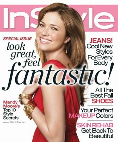 Обложки InStyle - август 2007 г., Мэнди Мур