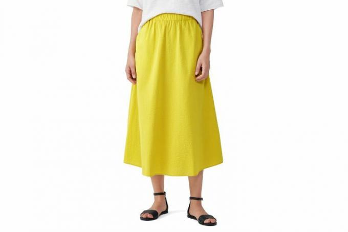 Φούστα Nordstrom Eileen Fisher Stripe από οργανικό βαμβάκι σε γραμμή Α 