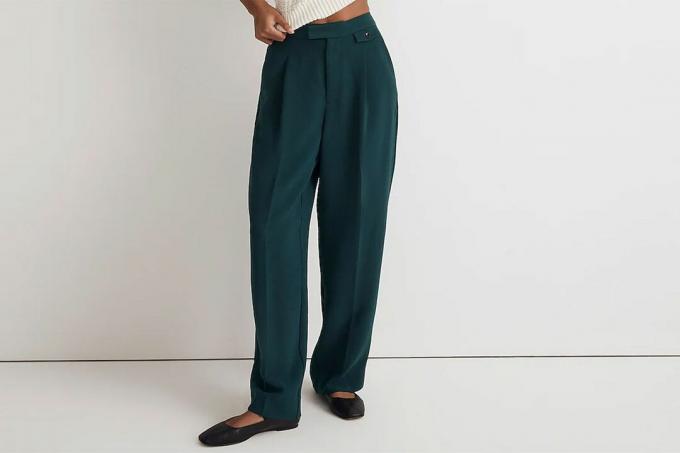 Madewell The Rosedale High-Rise Straight Pant i Crepe