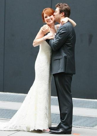 Svatební fotografie celebrit - Ellie Kemper a Michael Koman