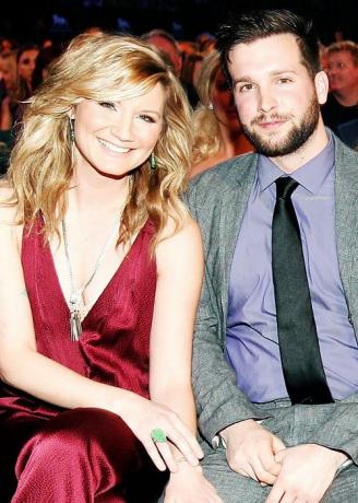 Trouwfoto's van beroemdheden - Jennifer Nettles en Justin Miller