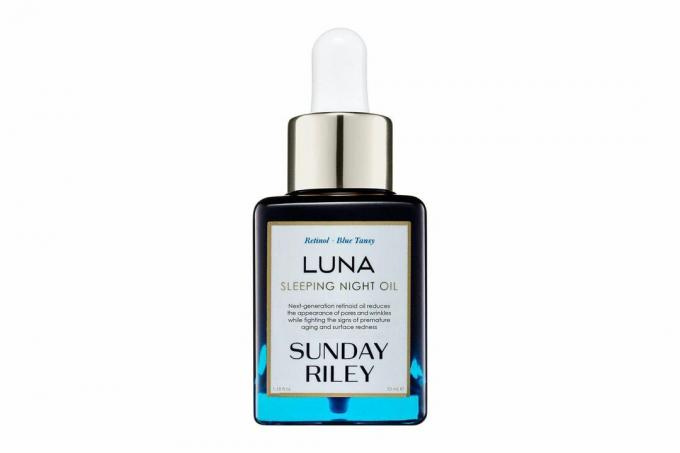 Aceite facial nocturno antienvejecimiento para dormir con retinol de Amazon Sunday Riley Luna