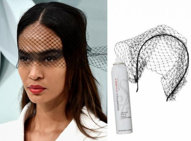 Chanel Veils e Jennifer Behr e Sebastian Professional Stylbird 9 lacca per capelli