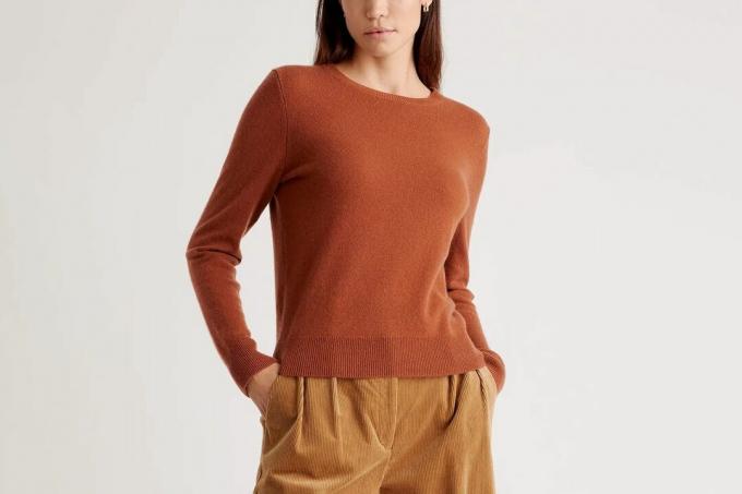 კომშის მონღოლური Cashmere Crewneck სვიტრი