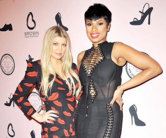 Fergie og Jennifer Hudson hos Brown Shoe Company fejrer 100 år på New York Stock Exchange-begivenhed