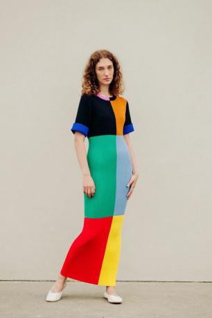 Pletené šaty s barevným blokem Henry Zankov