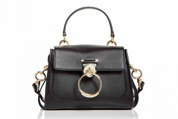 ChloÃ© Mini Tess Leather & Suede Top Handle Bag