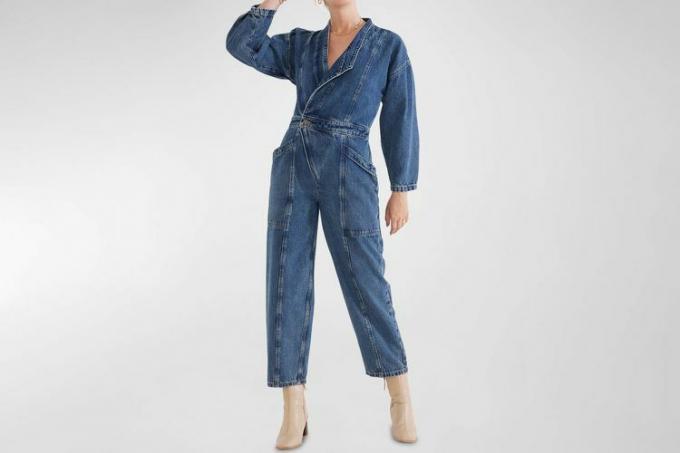 ETICA Liv Asymmetrischer Denim-Overall