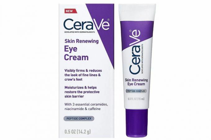 Crème pour les yeux CeraVe pour les rides | Crème pour les yeux avec caféine, peptides, acide hyaluronique, niacinamide et céramides