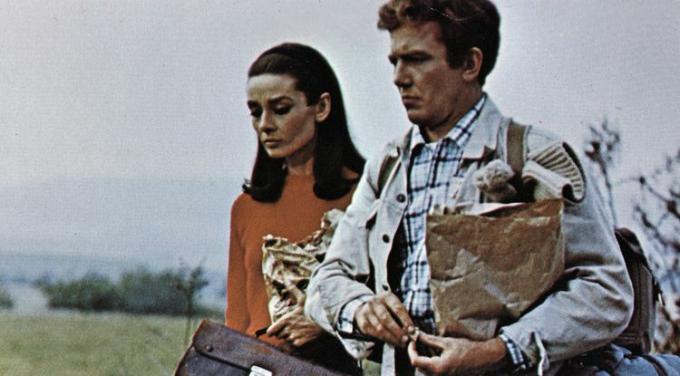 Audrey Hepburn og Albert Finney i 