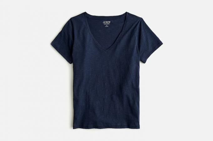 Jcrew Camiseta vintage de algodão com gola V